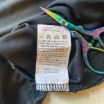 Zeagoo Stretchy Women’s Black Cold Shoulder Criss Cross Straps‎ Flowing Shirt XL to 1X Photo 2