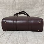 Steve Madden Bharlan Chocolate Shoulder Handbag with Bold Orange Mini Purse Photo 8