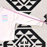 J.Crew University Terry Crop Crewneck Anti Social Moms Club Sweatshirt Small Photo 3