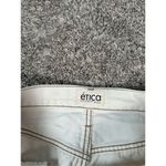 Ética Altin Loose Fit Jeans Natural Denim Mid Rise Relaxed Leg Frayed Hem 27 White Photo 8