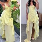 For Love & Lemons  Formal Ball Gown June Demi Corseted Tiered Hi Low Princess Photo 4