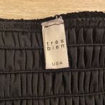 Tres Bien Black Crushed Velvet Mini Dress Off Shoulder 90s Goth Witchy Vibes Photo 4