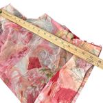 Carlisle  Silk Top Women Size 10 Pink‎ Sheer Floral Cowl Neck Fairy Old Money Photo 13