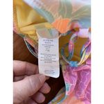 Island Soul Ruffle Bikini Pastel Yellow Pink Purple Floral Juniors Size XL Strappy Back NEW Photo 5