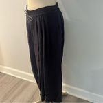 Vivienne Tam Navy Blue Drost Frost Asymmetrical Wrap Skirt Photo 2