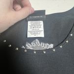 Vtg Harley Davidson‎ T Shirt Womens L Studded Pocket Tee Biker Cowboy Texas moto Black Size L Photo 3