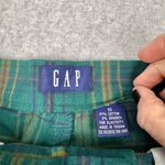 Gap Vintage Women's Green Plaid Knee Length Skirt Size 10 Casual Photo 8