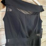 New York And Company Ny&C mesh panel off shoulder mini black dress women Size Medium Photo 8