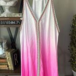 Pitusa Inca Mini Dress Cover Up Pink Ombre Size Standard Medium Photo 0