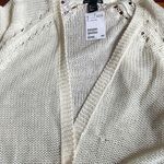 H&M NEW  Cream Yellow Open Cardigan Sweater 3/4 Wide Sleeves Large Photo 4