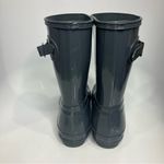 Hunter  original glossy gray rain boots waterproof modern‎ trendy woman’s size 10 Photo 4