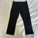 Lululemon Womens 6 Cropped Leggings Capri Black Inside Pocket Yoga Photo 0