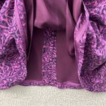 Vintage Laura Leigh Ltd 100% Silk Floral Maxi Skirt Fairy Grunge Boho Retro W 12 Purple Photo 4