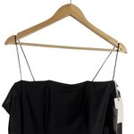 Good American  Mesh Mix Corset Thong Straight Neck Black Bodysuit Plus Size 4XL Photo 4