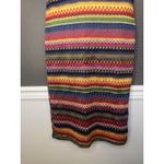 SheIn  Dress Womens Large Multicolor Strapless Tube Bandeau Boho Aztec Knit Midi Photo 2