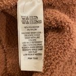 Tahari Sherpa Fuzzy Brown Copper Button Shacket Size 1X Photo 4