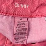 American Eagle  Stretch Women’s Pink Garment Dyed Low Rise Skinny Jeans 4 Regular Photo 8