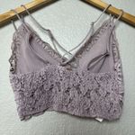 Victoria's Secret PINK  Lace Bralette‎ Lavender M Wireless Stretch Boho Feminine Photo 1