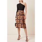 Ulla Johnson EMBER Ikat 100% Cotton Knee Length Faux-Wrap Midi Skirt Size 8 Med Photo 11