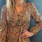 SheIn Bohemian Floral Long Sleeve Maxi Dress Photo 4