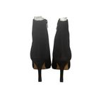 NIB! Lisa Vicky Art Pointed Toe Black Stiletto Heel Suede Bootie Photo 8