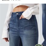 Halara  Flex™ High Waisted Straight Leg Washed Casual Jeans with Pockets Photo 2
