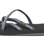 Teva Women 10 Olowahu Flipflop Elegant Strapping Vegan Lightweight Comfort Art Photo 0