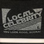 2/$15 Local Celebrity Short Sleeve Tee Junior Sz L Black Photo 1