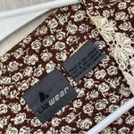 Vintage Floral Vest lace collar sleeveless womens Brown (size 6) cottage prairie Photo 1