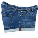 American Eagle  Stretch Denim Cuffed Shorts Blue Wash Womens Size 2 Photo 5