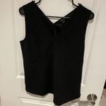 Ann Taylor vneck Black Sleeveless blouse Top small Photo 2