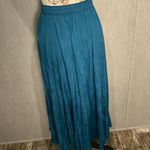 Soft Surroundings  Teal Maxi Skirt Size PM Photo 10