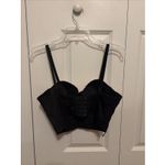 Rhinestone Corset Bustier Size Large Black Photo 2