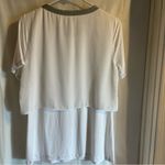 Juicy Couture Layered Top Size Medium Sparkle Collar Blouse Lightweight Pullover Photo 1