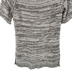 CAbi Tunic Womens XS Scoop Neck Chunky Knit Marled Black & White Sweater Photo 5