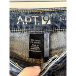 Apt. 9  Womens Modern Fit Straight Leg Jeans 2 Cropped Denim Med Wash Photo 4
