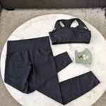 Yoga Basic Training Light Medium Performance Bra and Legging Set Black Photo 1