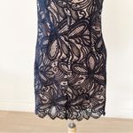 Babaton Aritzia Henry Guipure Lace Black Nude Mini Dress | 6 Photo 6