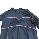 Athleta Ariel One Piece Swimsuit Rash Guard Long Sleeve Black Stretch Sz XS NWT Photo 2