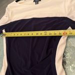 CHAPS nautical ruched pull over sheath dress flattering comfortable size Large Photo 7