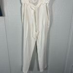 Vince Camuto  White Pants w/Belt Size 10 EUC Photo 3
