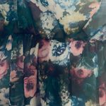 Nordstrom Let Them Eat Cake Open Cold Shoulder Floral Pattern Flowy Romper SZ M Blue Size M Photo 10