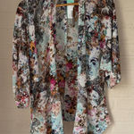 Paradigma duster XS NEW Floral Multicolor Kimono Cardigan Pink Photo 0