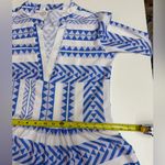 Chic Blue and White Geometric Mini Summer Women’s Dress size S Photo 7