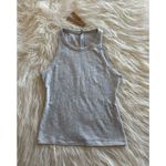 SKIMS Cotton Jersey High Neck Tank Light Heather Grey Size Medium Photo 2