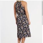 Allison Joy Floral Evereve Corbin Midi Dress S Blue Pink Sleeveless A-line Photo 2