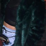 ASOS petite emerald green plush faux fur coat Photo 3