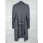 Garnet Hill  Wool Cashmere Blend Cardigan Women Small Gray Open Front Minimalist Photo 1