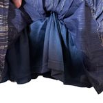 VICI Metallic Ruffled Blouse Size Medium Photo 5