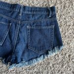 Bullhead Denim Co. Dark Wash Button Fly High Rise Jean Shorts Size 25 Blue Photo 7